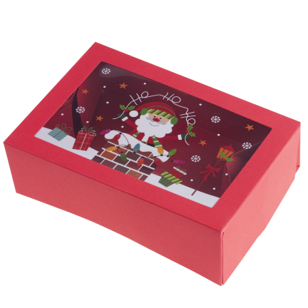 TG81340 Geschenkbox, Kartonverpackung, Nikolausgeschenk, unter den Weihnachtsbaum