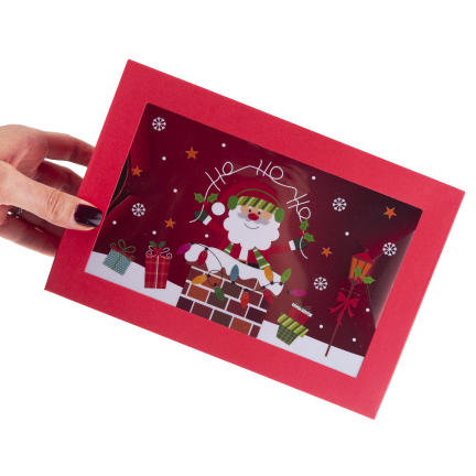 TG81340 Geschenkbox, Kartonverpackung, Nikolausgeschenk, unter den Weihnachtsbaum