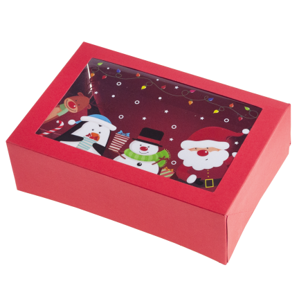 TG81340 Geschenkbox, Kartonverpackung, Nikolausgeschenk, unter den Weihnachtsbaum
