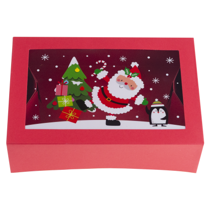 TG81340 Geschenkbox, Kartonverpackung, Nikolausgeschenk, unter den Weihnachtsbaum