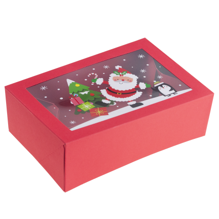 TG81340 Geschenkbox, Kartonverpackung, Nikolausgeschenk, unter den Weihnachtsbaum