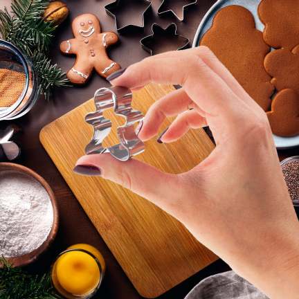 Ausstechformen für Plätzchen, zum Ausstechen von Lebkuchen, Plätzchenmännchen, 5-teiliges Set