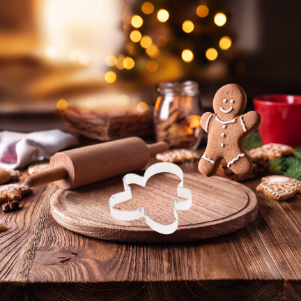 Ausstechformen für Plätzchen, zum Ausstechen von Lebkuchen, Plätzchenmännchen, 5-teiliges Set
