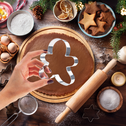 Ausstechformen für Plätzchen, zum Ausstechen von Lebkuchen, Plätzchenmännchen, 5-teiliges Set