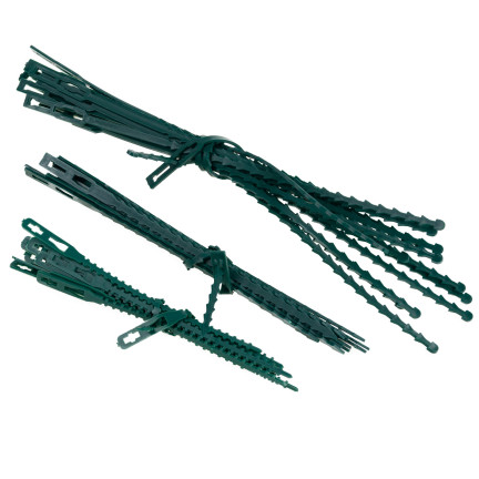 Kabelbinder für Pflanzen, Gartenklammern, Klammern, Kletterpflanzenklammern, 45 Stück
