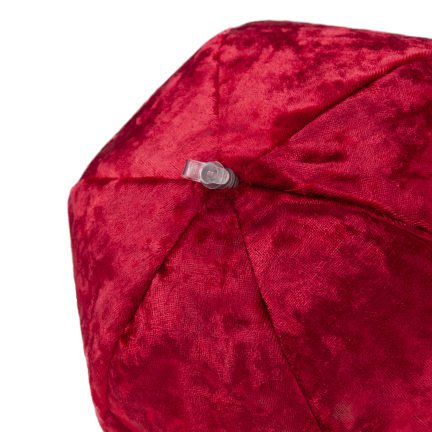 TG81471-3 Rote Weihnachtskugel aus Stoff, aufblasbar