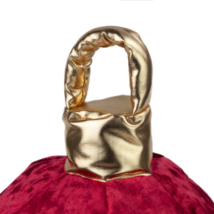 TG81471-3 Rote Weihnachtskugel aus Stoff, aufblasbar