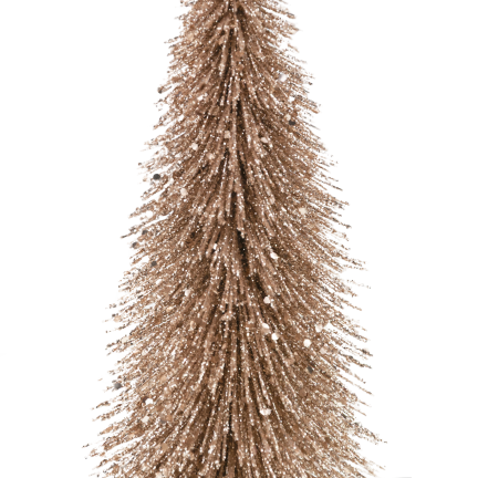 TG81561 Goldener Weihnachtsbaum mit Glitzer – elegante Weihnachtsdekoration, 26 cm