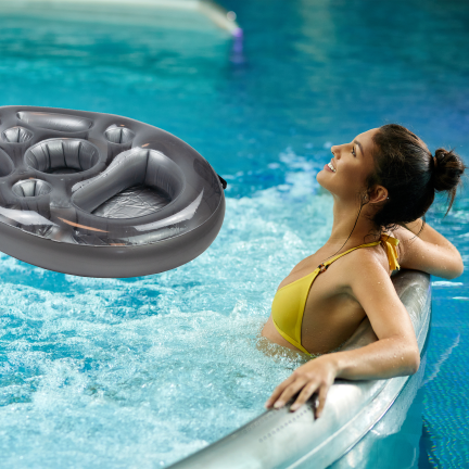 Schwimmendes Tablett für den Pool, aufblasbare Unterlage, für Speisen und Getränke