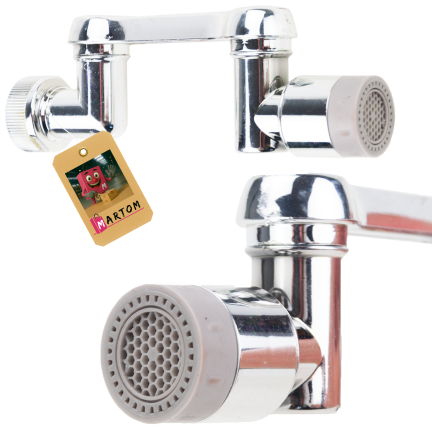 TG81640 Verlängerungsadapter für Wasserhahn mit Druckminderer und Dichtungen