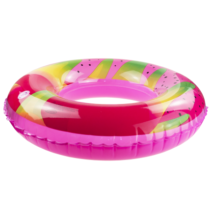 TG81876 Aufblasbares Schwimmring für den Strand, mit Fruchtmotiv, rosa, für Kinder