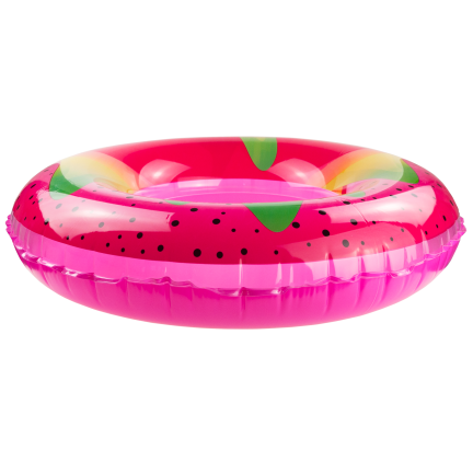 TG81876 Aufblasbares Schwimmring für den Strand, mit Fruchtmotiv, rosa, für Kinder