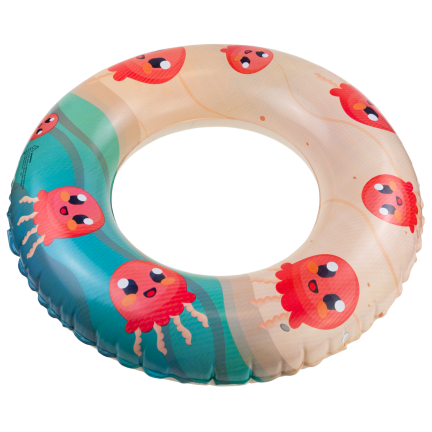 TG81877 Aufblasbarer Strandring für Kinder zum Schwimmen im Schwimmbad – Tintenfisch-Motiv