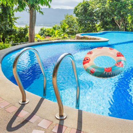 TG81877 Aufblasbarer Strandring für Kinder zum Schwimmen im Schwimmbad – Tintenfisch-Motiv
