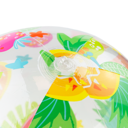 TG81879-2 Buntes, durchsichtiges aufblasbares Strandball für Kinder – Schwimmbad, Strand