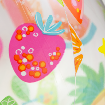 TG81879-2 Buntes, durchsichtiges aufblasbares Strandball für Kinder – Schwimmbad, Strand