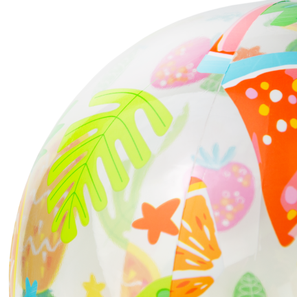 TG81879-2 Buntes, durchsichtiges aufblasbares Strandball für Kinder – Schwimmbad, Strand