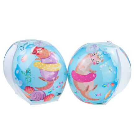 TG81880-2 Aufblasbare Schwimmflügel für Kinder, blau, 2 Kammern, für Schwimmbad und Strand