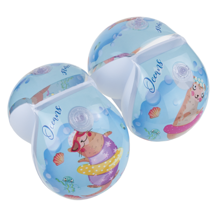 TG81880-2 Aufblasbare Schwimmflügel für Kinder, blau, 2 Kammern, für Schwimmbad und Strand