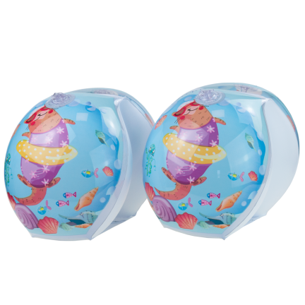 TG81880-2 Aufblasbare Schwimmflügel für Kinder, blau, 2 Kammern, für Schwimmbad und Strand