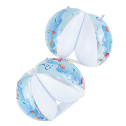 TG81880-2 Aufblasbare Schwimmflügel für Kinder, blau, 2 Kammern, für Schwimmbad und Strand