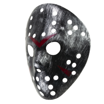 TG83753 Halloween-Horror-Maske „Freitag, der 13.“ – schwarz