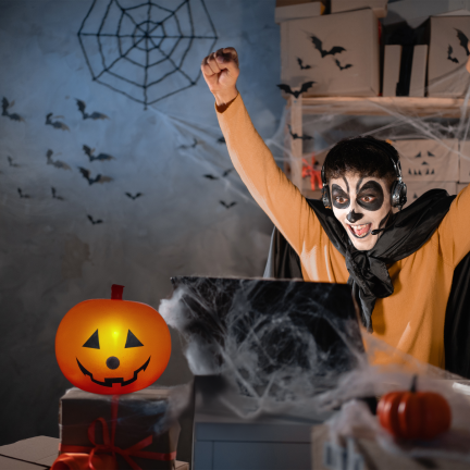 TG83793 LED-Luftballons, 5 Stück/Set, Halloween