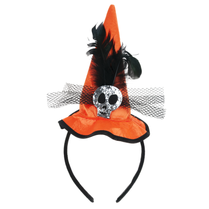 TG83794: Tüllrock für Halloween + Haarband / Fascinator