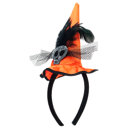 TG83794: Tüllrock für Halloween + Haarband / Fascinator
