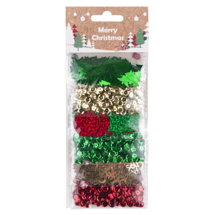 TG83860 Weihnachtspailletten, gemischt