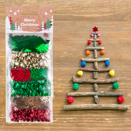 TG83860 Weihnachtspailletten, gemischt