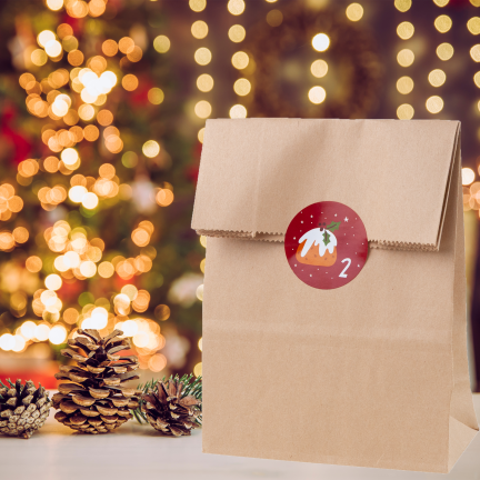 TG83939 Adventsverpackungen – Adventskalender + 24 Aufkleber