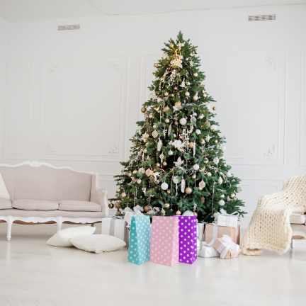 TG84244 Geschenktüten, 10 Stück, mit Weihnachtsaufklebern