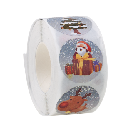 TG84246 Weihnachtsaufkleber für Weihnachtsgeschenke, 500 Stück