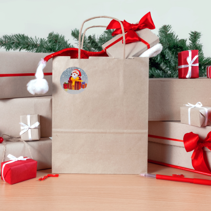 TG84246 Weihnachtsaufkleber für Weihnachtsgeschenke, 500 Stück