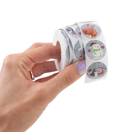 TG84246 Weihnachtsaufkleber für Weihnachtsgeschenke, 500 Stück