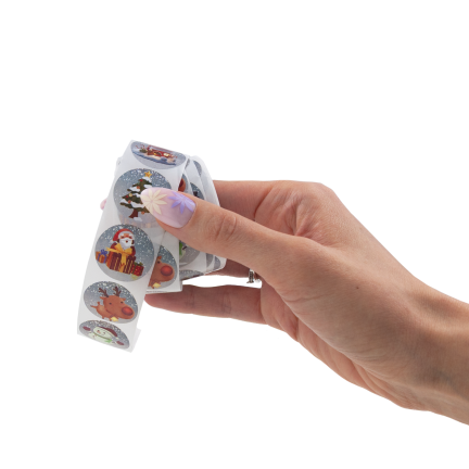 TG84246 Weihnachtsaufkleber für Weihnachtsgeschenke, 500 Stück