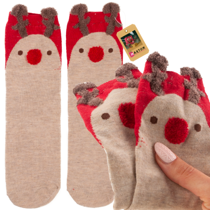 TG84248 Socken mit Rentiermotiv