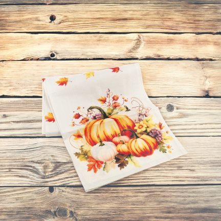 TG84320 Herbst-Laufsohle mit Kürbissen, Blättern und Halloween-Motiven
