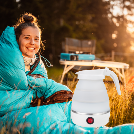 TG84380 – zusammenklappbarer elektrischer Reisewasserkocher, 600 ml, 600 W