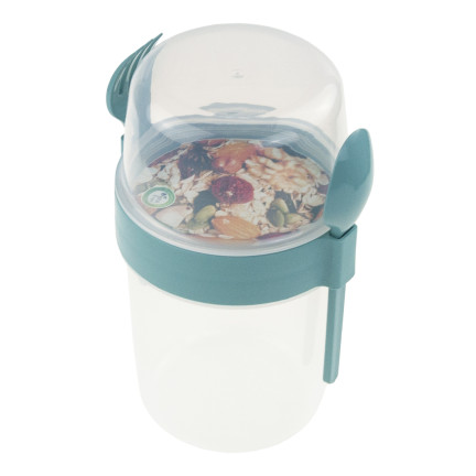 TIT-9453 MÜSLI-LUNCH-BEHÄLTER MIT BESTECK 1100ML