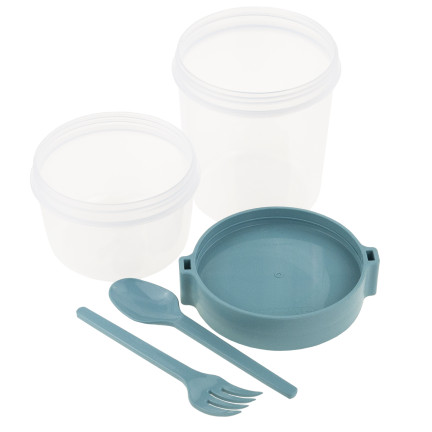 TIT-9453 MÜSLI-LUNCH-BEHÄLTER MIT BESTECK 1100ML