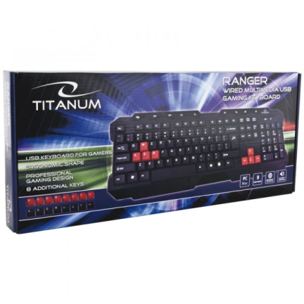 TK105 TITANUM usb WIRELESS KEYBOARD RANGER für Gamer