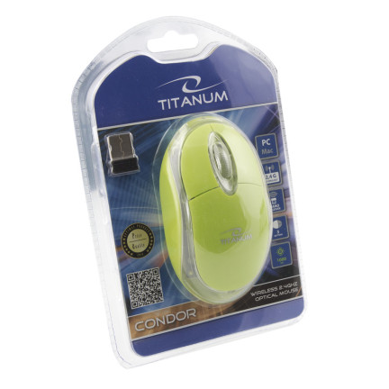 ES509Z CONDOR TITANUM KABELLOSE MAUS USB GRÜN