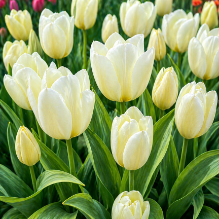 Tulipe „Purissima“, Tulpenzwiebeln, Blumenzwiebeln, Größe 9,5/10, 50 Stück.