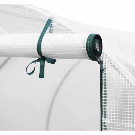 TG77606-2 GARTEN-TUNNEL GARTEN-GLASZIMMER 2x2 m Folie 4m2 PFLANZEN WEISS