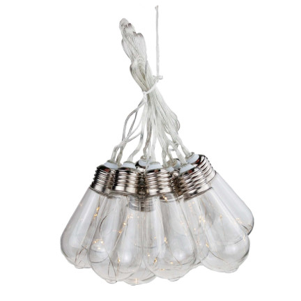 TG60454 SOLAR GARTEN LICHTER BALKON LOFT LICHTER BIRNEN LED KETTE GARLANDE