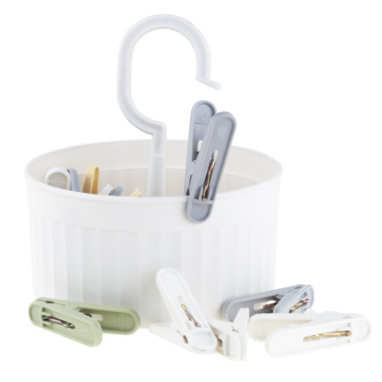 WUI6308 CLIPS BADETUCH CLIPS KORB SET