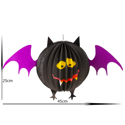 TG44474 FLEDERMAUS GROSSE HALLOWEEN HÄNGENDE DEKORATION
