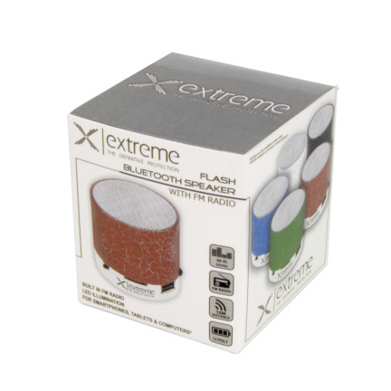 XP101R Extreme Bluetooth-Lautsprecher mit FM-Empfang und Flash-Speicher, rot